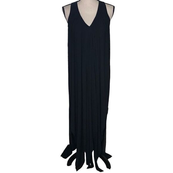 Michael Michael Kors Black Chiffon Witchy, Maxi Dress - Picture 1 of 14